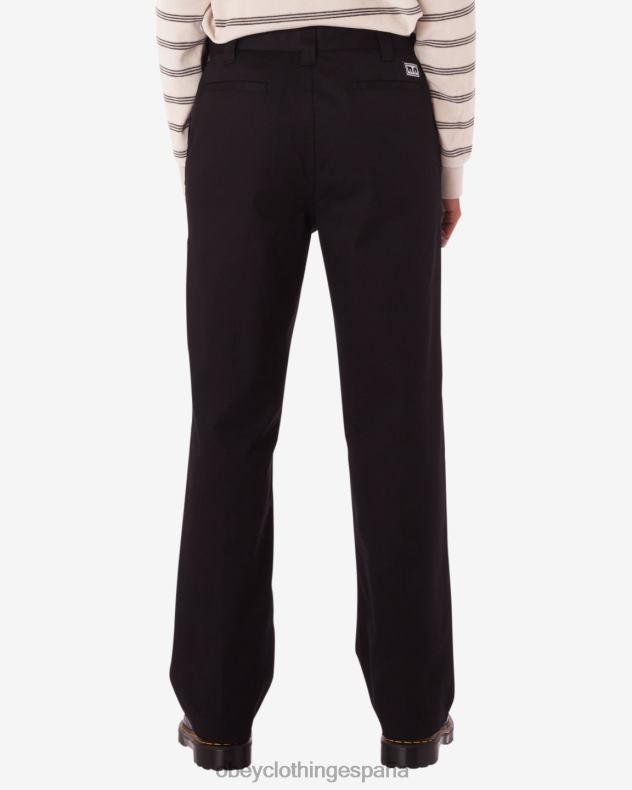 ropa OBEY pantalón diario negro mujer 0RV2P519