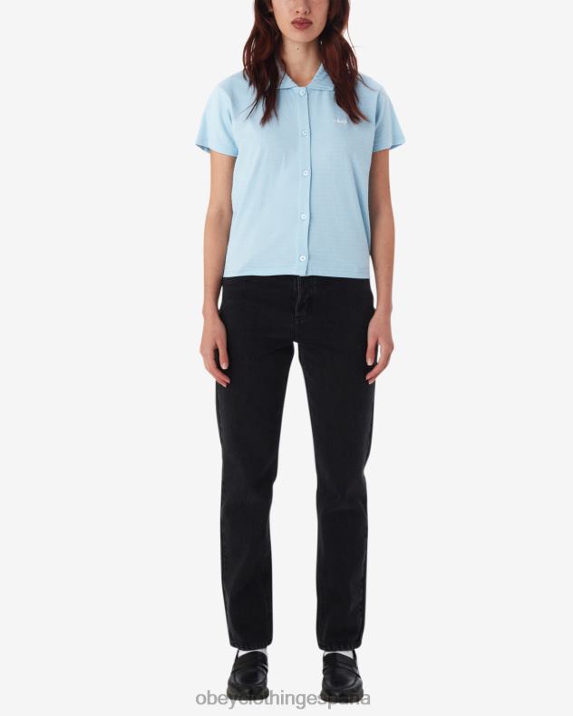ropa OBEY botón abajo cielo limpio mujer 0RV2P562