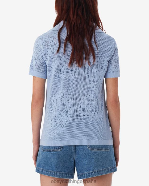 ropa OBEY camisa de punto abierta briana hortensia mujer 0RV2P580