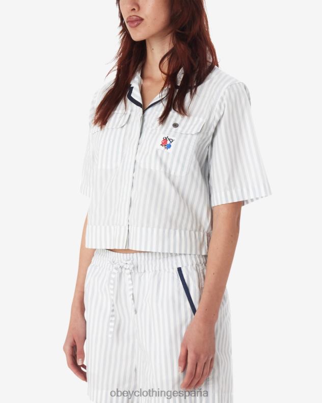 ropa OBEY camisa utilitaria serena bueno gris multi mujer 0RV2P572