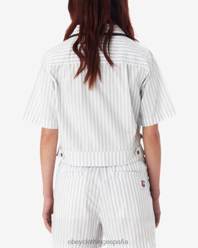 ropa OBEY camisa utilitaria serena bueno gris multi mujer 0RV2P572