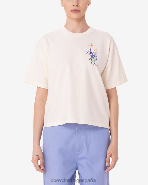 ropa OBEY camiseta raegan ramo liquido sin blanquear mujer 0RV2P618