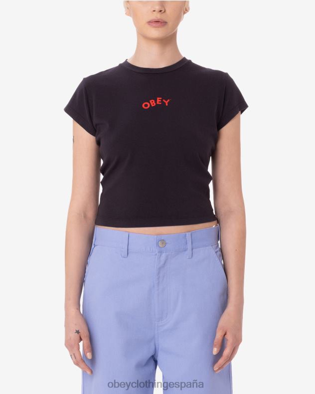 ropa OBEY camiseta vertiginosa de hayden negro digital mujer 0RV2P606