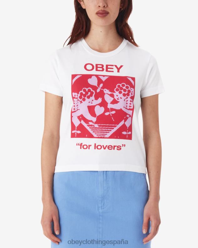 ropa OBEY para los amantes camiseta kaylin blanco mujer 0RV2P609