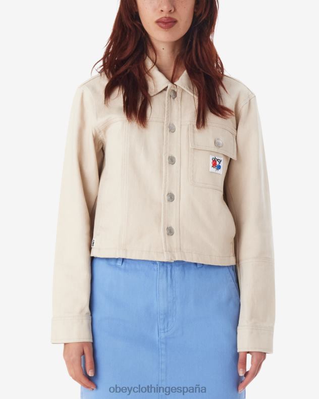ropa OBEY chaqueta camisera reconstruida arcilla mujer 0RV2P547