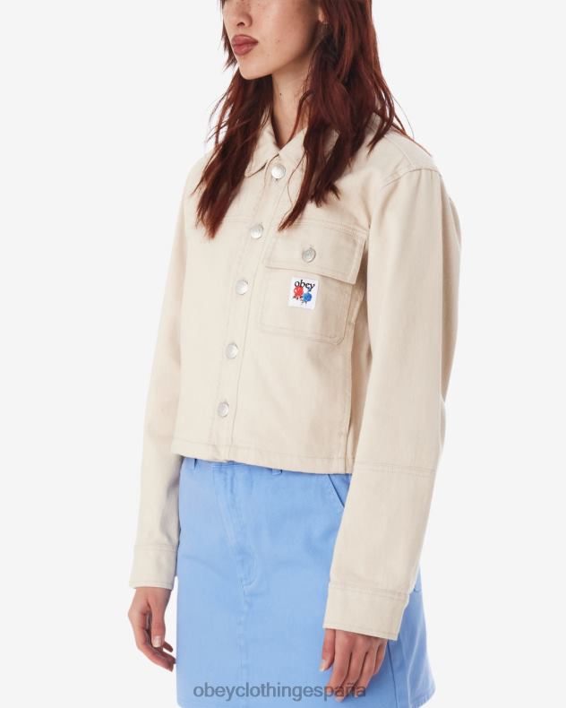 ropa OBEY chaqueta camisera reconstruida arcilla mujer 0RV2P547