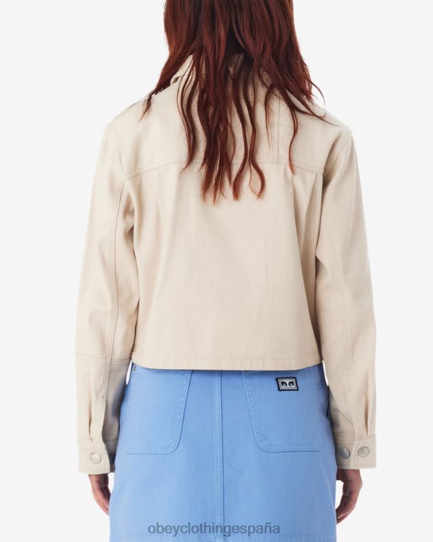 ropa OBEY chaqueta camisera reconstruida arcilla mujer 0RV2P547