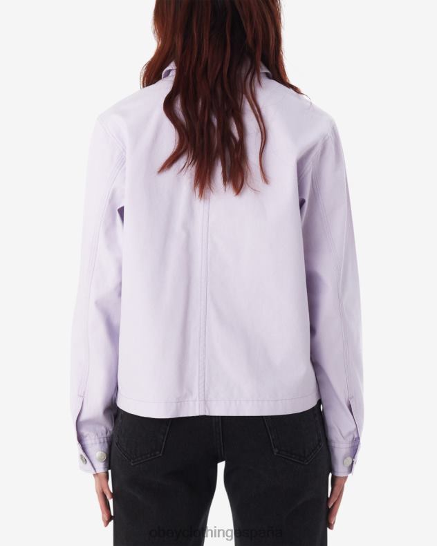 ropa OBEY chaqueta de tarea rosa pétalo de orquídea mujer 0RV2P596