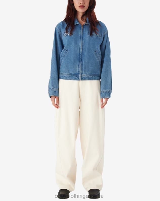 ropa OBEY chaqueta nessa índigo claro mujer 0RV2P598