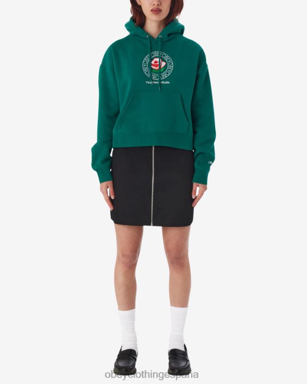 ropa OBEY jersey rosa verde aventurina mujer 0RV2P591