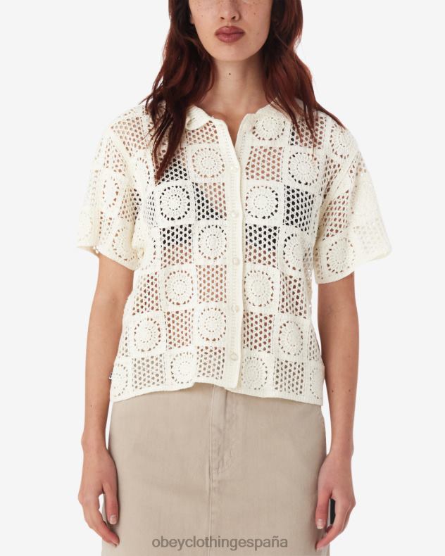 ropa OBEY suéter de punto de crochet agatha sin blanquear mujer 0RV2P579