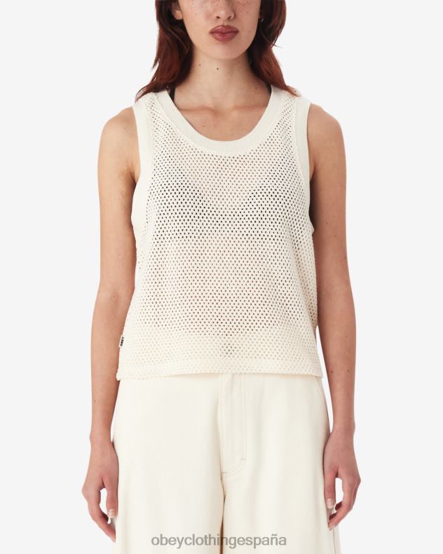 ropa OBEY tanque de malla hudson sin blanquear mujer 0RV2P560