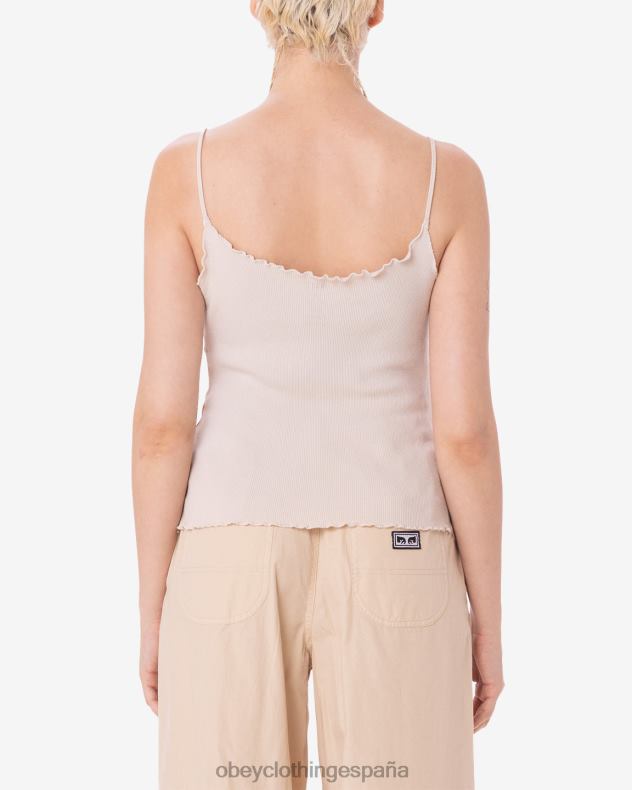 ropa OBEY tanque drey cuadrado garabato arcilla mujer 0RV2P604