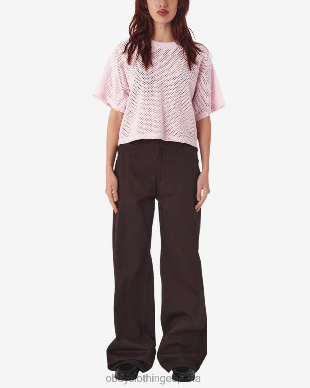 ropa OBEY top de malla alex pirueta mujer 0RV2P551