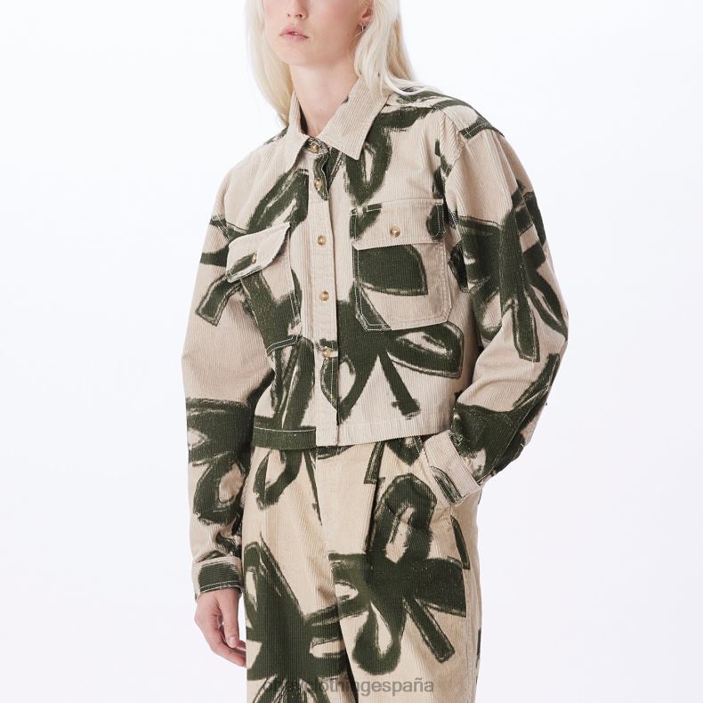 ropa OBEY camisa de pana nabi arcilla multi mujer 0RV2P659