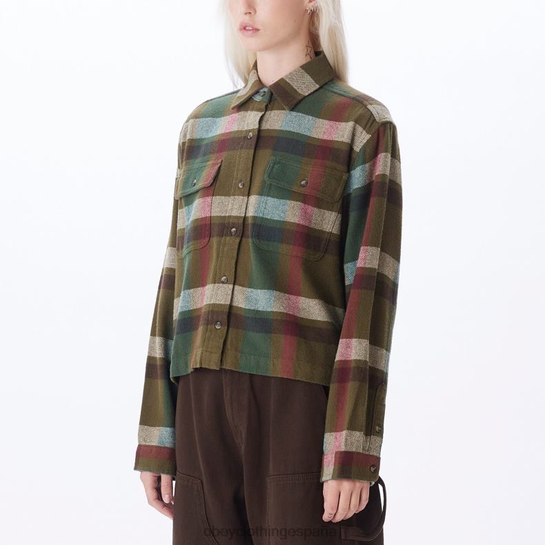 ropa OBEY camisa viola musgo verde multi mujer 0RV2P712