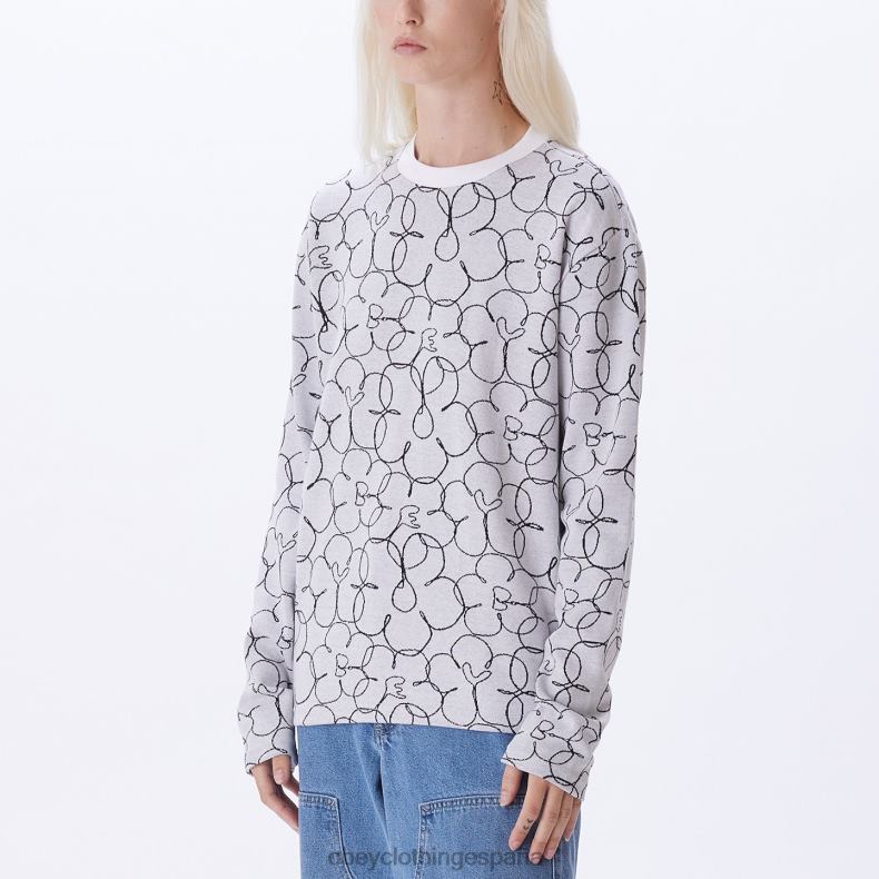 ropa OBEY camiseta dania ls blanco multicolor mujer 0RV2P710