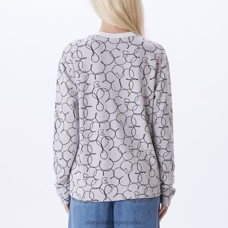 ropa OBEY camiseta dania ls blanco multicolor mujer 0RV2P710