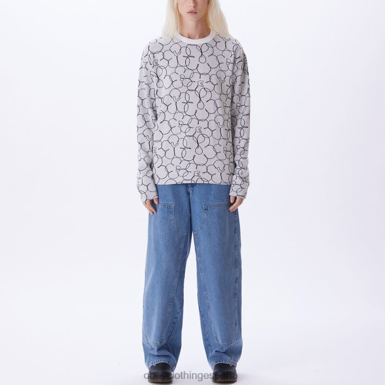 ropa OBEY camiseta dania ls blanco multicolor mujer 0RV2P710