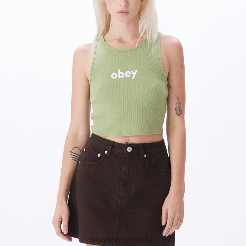 ropa OBEY tanque megan costilla minúscula helecho mujer 0RV2P742