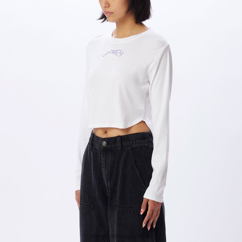 ropa OBEY top corto de khloe blanco mujer 0RV2P726