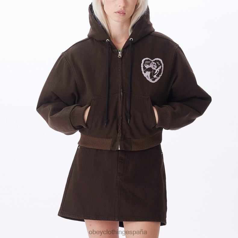 ropa OBEY chaqueta bomber salina java marrón mujer 0RV2P646