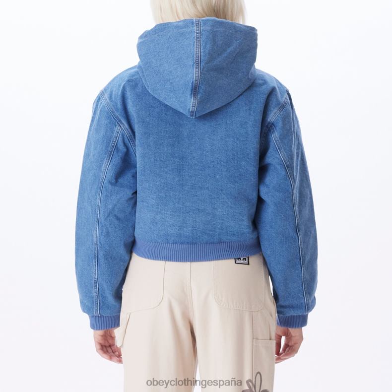 ropa OBEY chaqueta bomber salina índigo claro mujer 0RV2P647