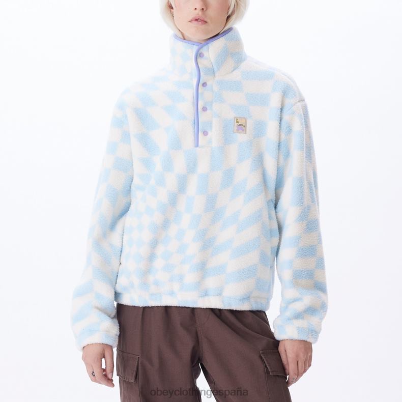 ropa OBEY chaqueta ondulada pop-over cielo despejado multi mujer 0RV2P674
