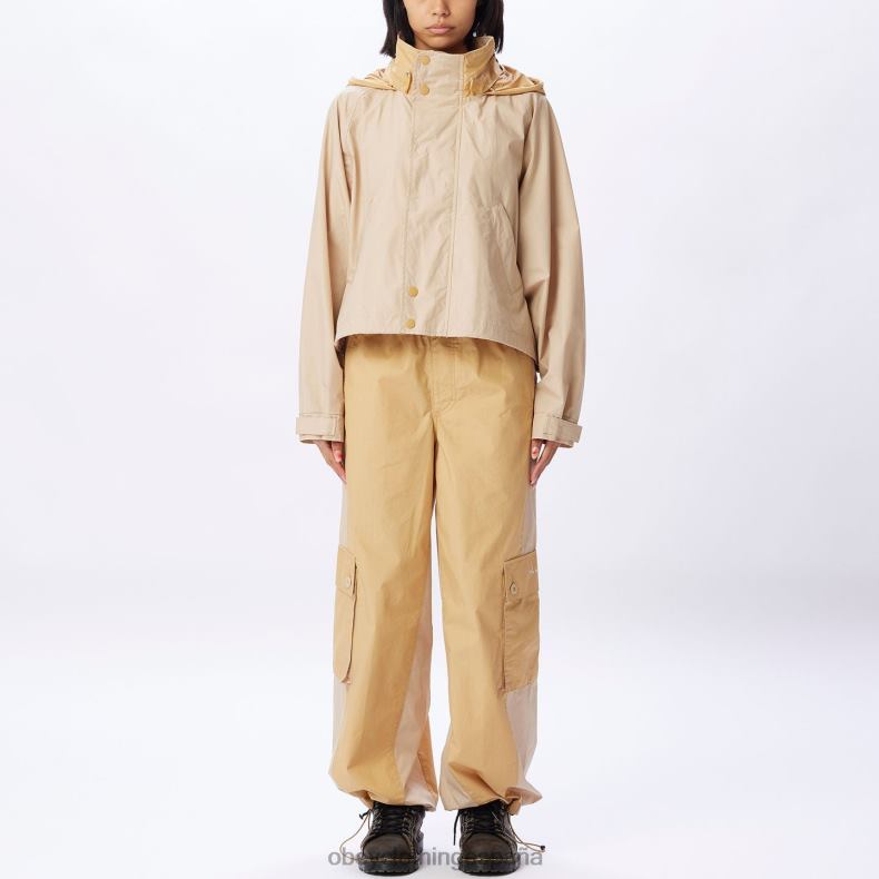 ropa OBEY parka corta dylan crema irlandesa mujer 0RV2P642