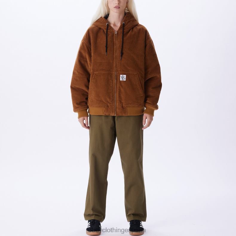 ropa OBEY siempre bombardero madera de catechu mujer 0RV2P641