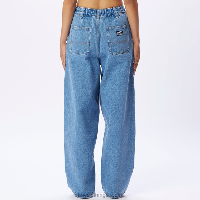 ropa OBEY denim holgado leah ii índigo claro mujer 0RV2P665