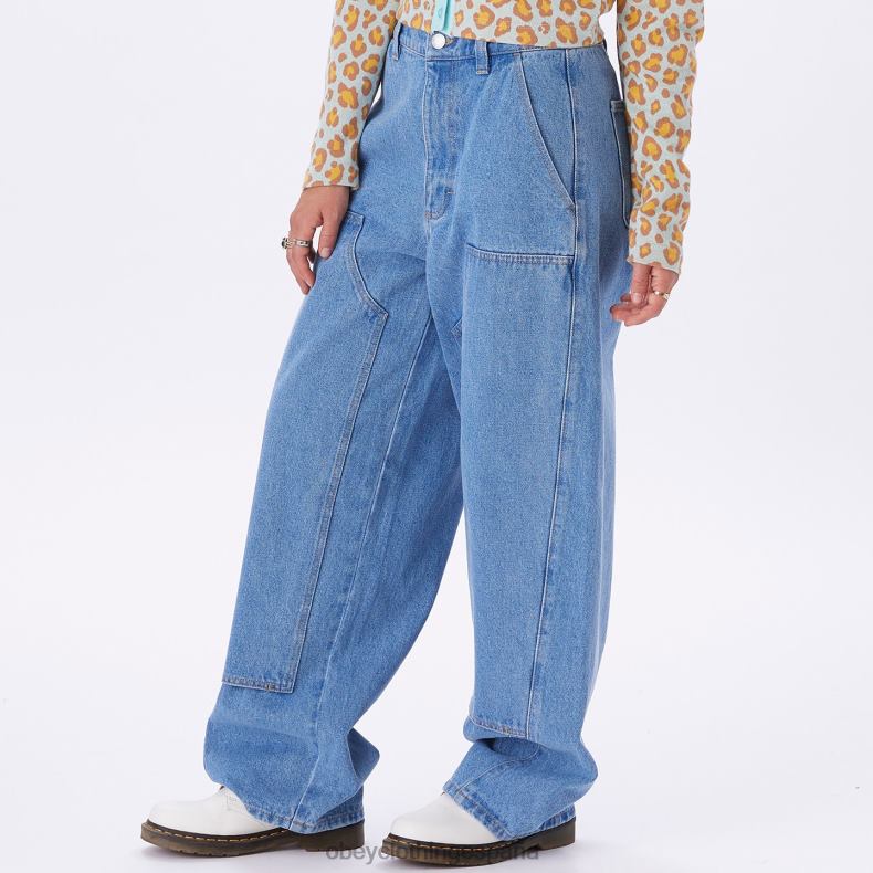 ropa OBEY denim holgado leah índigo claro mujer 0RV2P666