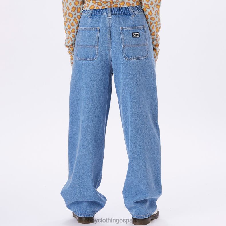 ropa OBEY denim holgado leah índigo claro mujer 0RV2P666