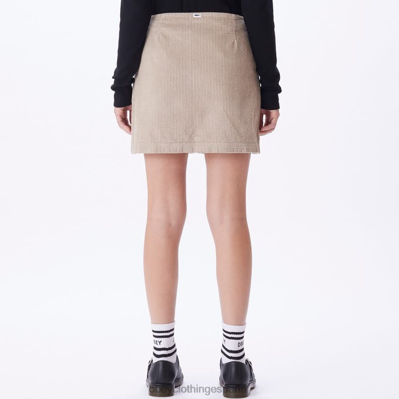 ropa OBEY falda greta Gris plateado mujer 0RV2P701