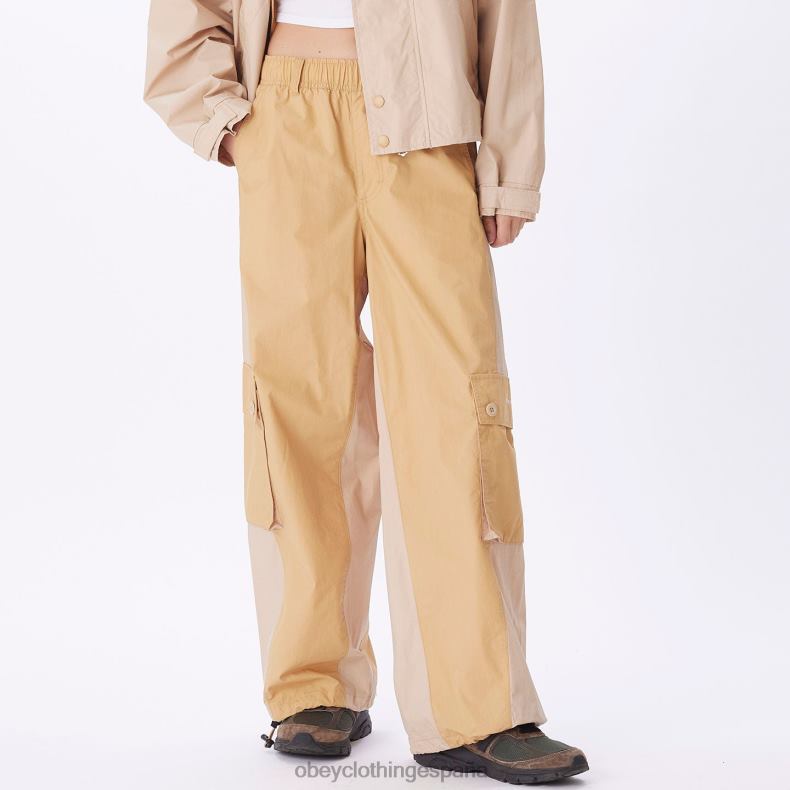 ropa OBEY pantalón cargo dylan crema irlandesa mujer 0RV2P698