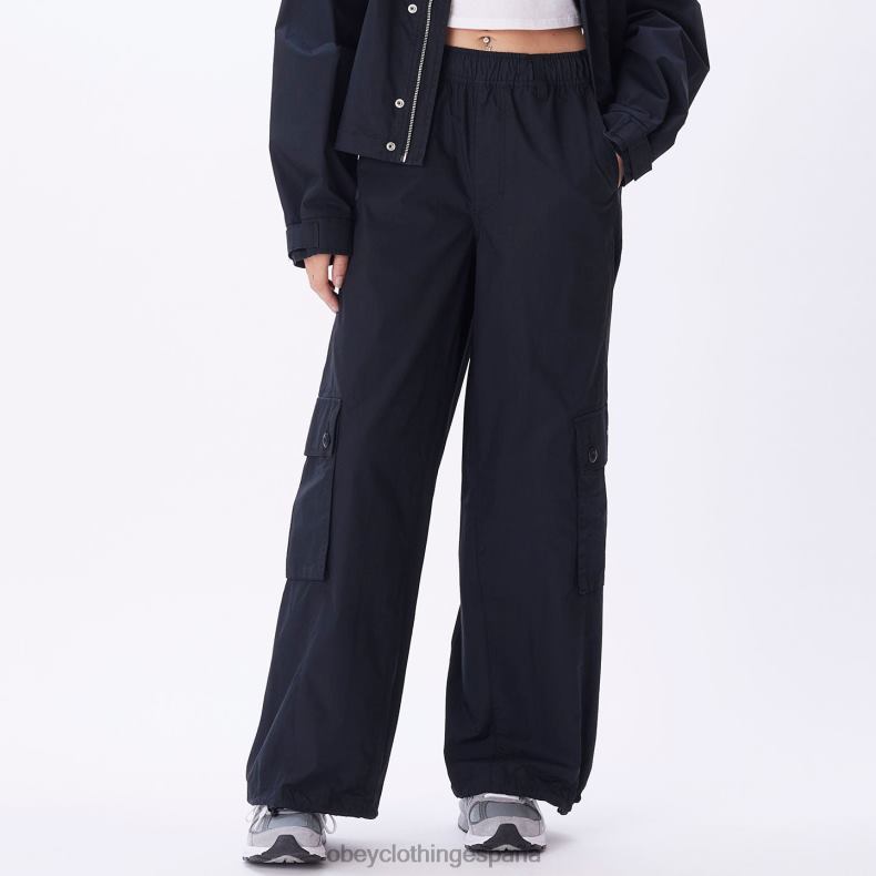 ropa OBEY pantalón cargo dylan negro mujer 0RV2P699