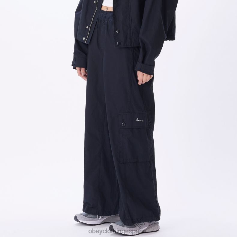 ropa OBEY pantalón cargo dylan negro mujer 0RV2P699