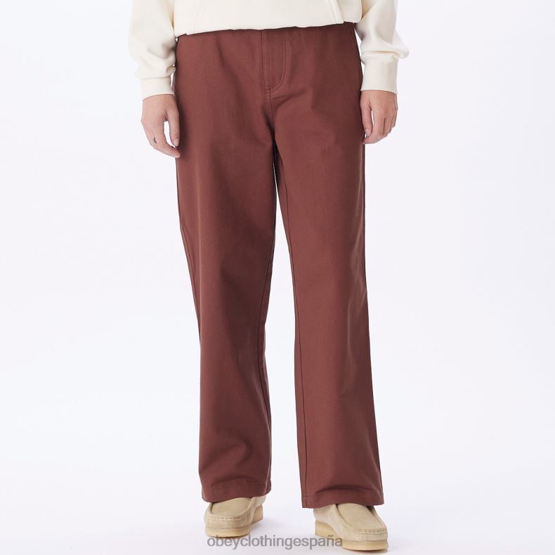 ropa OBEY pantalón de carpintero brighton sepia mujer 0RV2P680