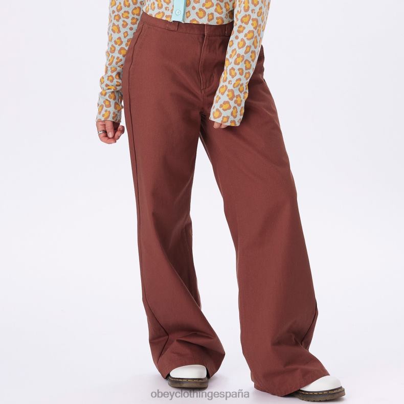 ropa OBEY pantalón de trabajo mila sepia mujer 0RV2P687