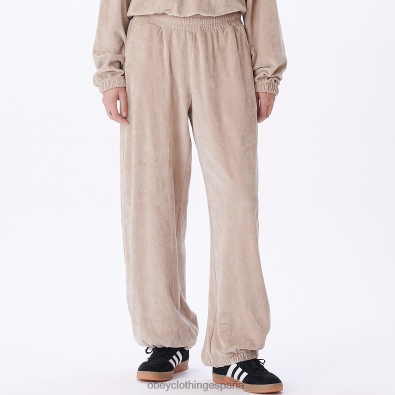 ropa OBEY pantalón karina Gris plateado mujer 0RV2P688