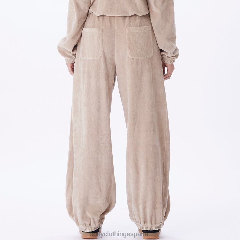 ropa OBEY pantalón karina Gris plateado mujer 0RV2P688