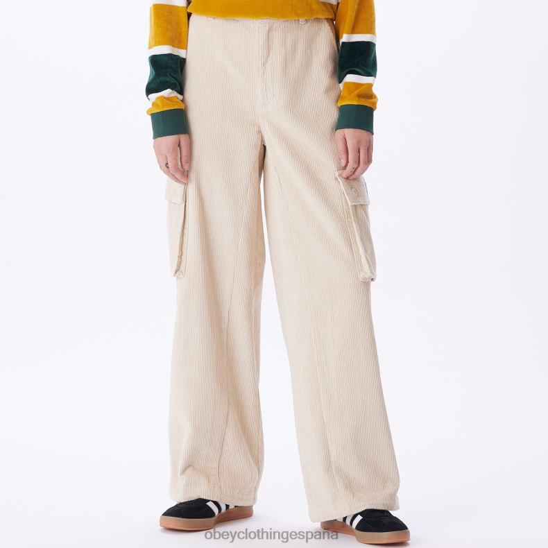ropa OBEY pantalones cargo holgados andrea arcilla mujer 0RV2P656