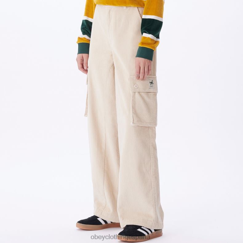 ropa OBEY pantalones cargo holgados andrea arcilla mujer 0RV2P656
