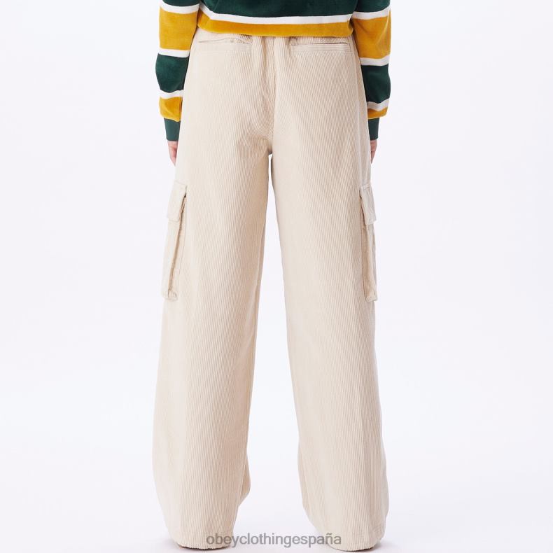 ropa OBEY pantalones cargo holgados andrea arcilla mujer 0RV2P656