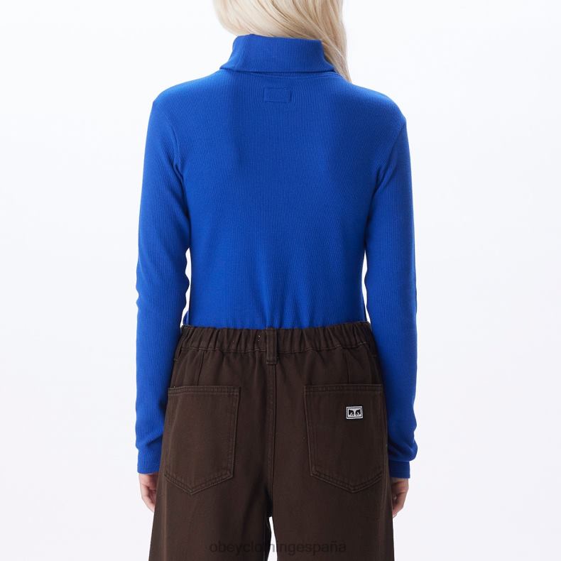 ropa OBEY bella cuello de tortuga surf azul mujer 0RV2P722