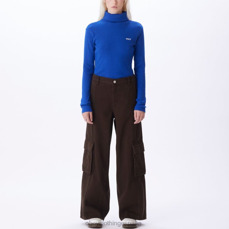 ropa OBEY bella cuello de tortuga surf azul mujer 0RV2P722