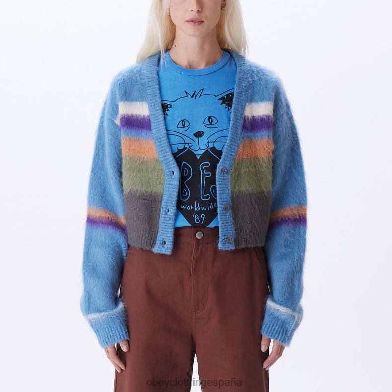 ropa OBEY cárdigan rosalía ciano multi mujer 0RV2P685