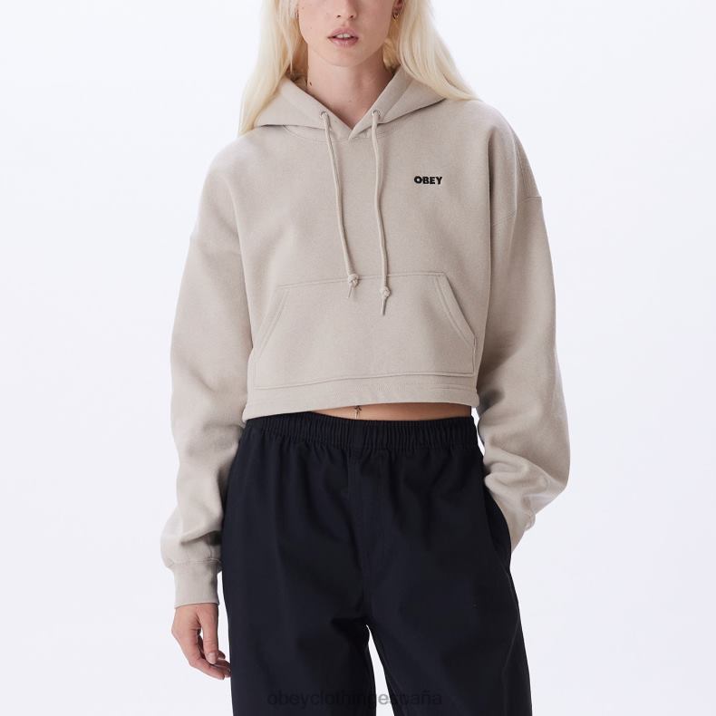 ropa OBEY capucha con logo llamativo Gris plateado mujer 0RV2P708