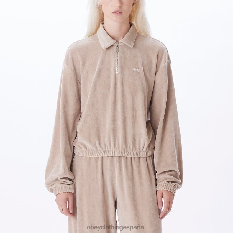 ropa OBEY jersey karina Gris plateado mujer 0RV2P702