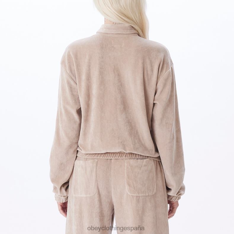 ropa OBEY jersey karina Gris plateado mujer 0RV2P702